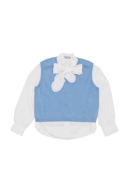 Jessy line 甜美风系带拼接上衣 5933 商品图4