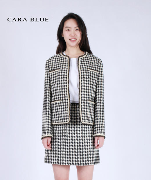 CARABLUE 千鸟格时尚半身裙 商品图2