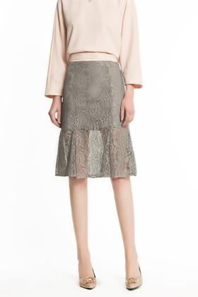 Lia Shade 灰紫色蕾丝鱼尾裙 1205