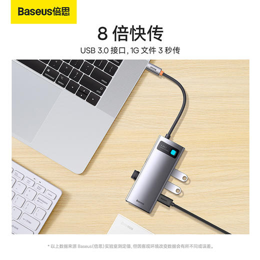 倍思 金属微光系列 多功能Type-C HUB 扩展坞 商品图5