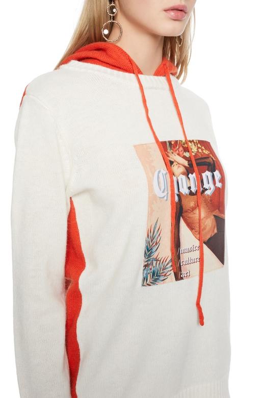 Etam Weekend 印花拼色连帽毛衫 5505 商品图2