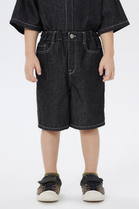 jnby  23年春款  全棉活性印染牛仔中裤   1N3E13430