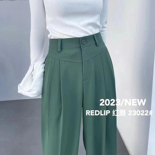 西装料韩版设计感时尚拖地裤   FLW-BB723022【23022】 商品图2