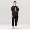 PINLI品立2023夏季新款男士圆领贴布烫钻短袖T恤上衣BG231111056 商品缩略图1