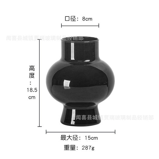 ins风简约复古中古玻璃花瓶水培鲜花插花器家居摆件桌面装饰 商品图2