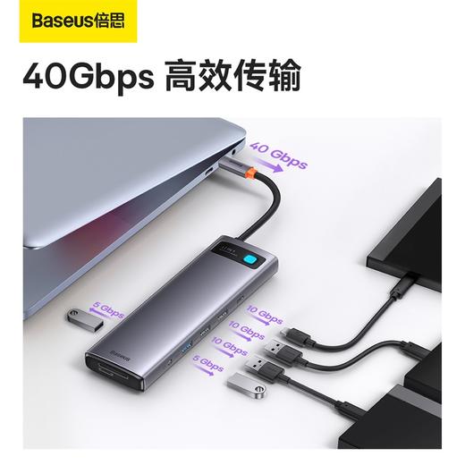 倍思 金属微光系列 十二合一多功能Type-C HUB 扩展坞 商品图1