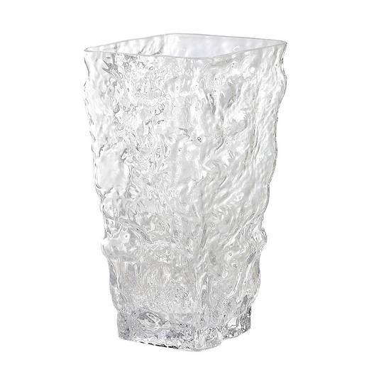 北欧ins冰川水晶玻璃手工花瓶菱形花瓣口水养插花器水培家居摆件 商品图2