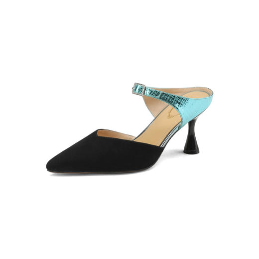 【预售5天】仙儿气十足！尖头优雅撞色法式高跟凉鞋DP-9501 商品图14