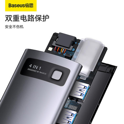 倍思 金属微光系列 多功能Type-C HUB 扩展坞 商品图3