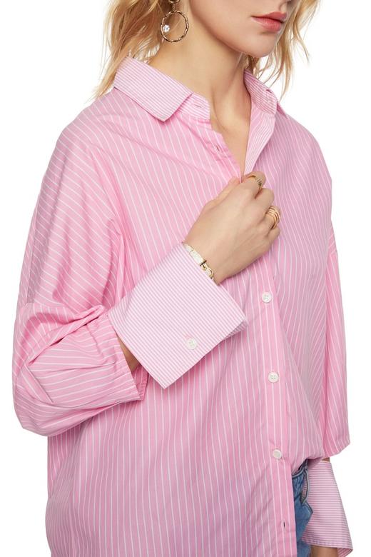 SUMMER & SAGE 开口设计条纹衬衣 5610 商品图2