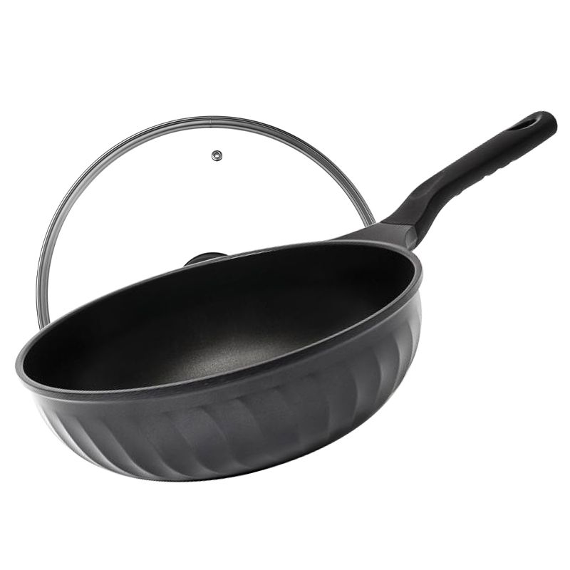 ARISU不粘锅炒锅韩国原装进口陶瓷涂层电磁炉燃气灶家用30CM/四季双耳36CM