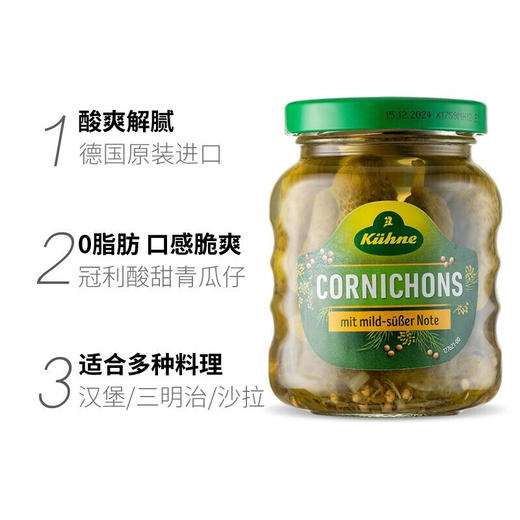 德国原装进口酸黄瓜 670g/瓶 商品图2