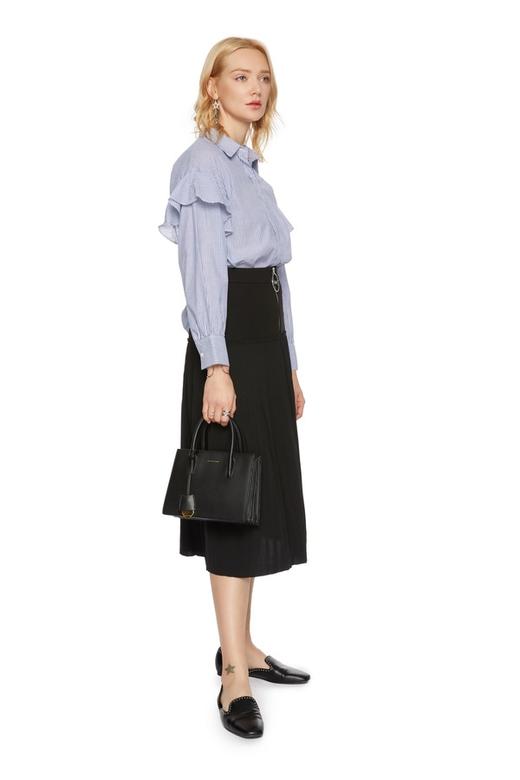 OSA欧莎 荷叶边装饰全棉衬衫 5133 商品图3