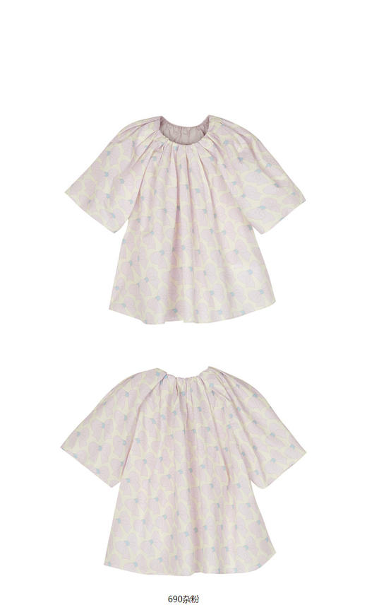 jnby  23年春款    全棉府绸蝴蝶结中袖TOP   1N3212470 商品图9