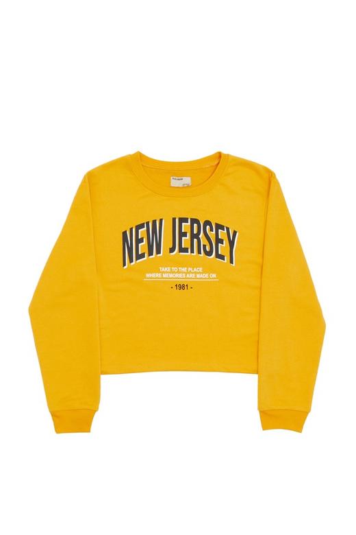 Pull&Bear 字母饰黄色套头卫衣 5347 商品图4