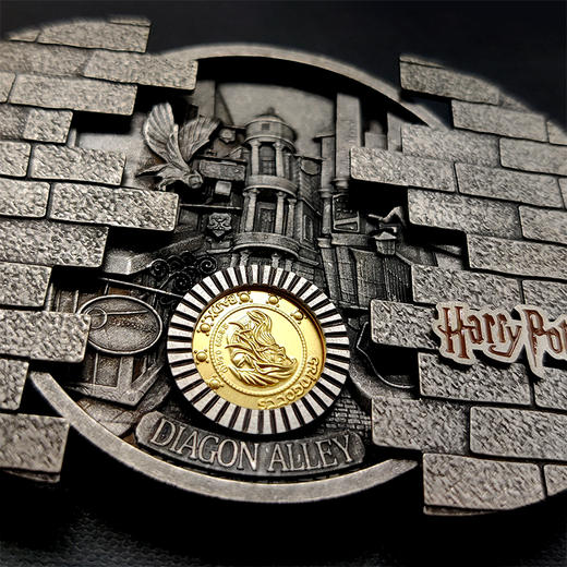 哈利波特对角巷机关章 含纯金0.5克 工商银行发行 商品图11