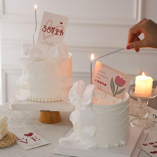 郁金香/珍珠蝴蝶结/蛋糕装饰母亲节妈妈花朵女神节插件女神节快乐卡片等 商品图4