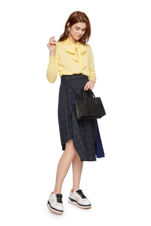 JEMO DRESSING 黄色系带针织上衣 5164 商品图3