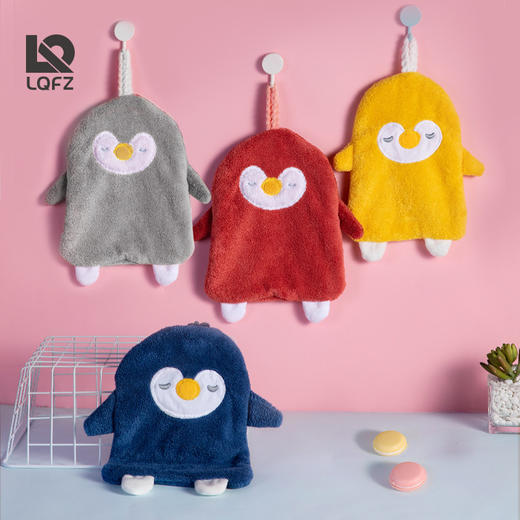 「9.9元包邮！数款可选」珊瑚绒创意擦手巾 可挂式可爱擦手毛巾吸水毛巾居家布艺加厚家用擦手帕 商品图2