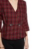 Bershka 围裹式V领格纹上衣 5407 商品缩略图2