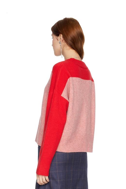 SUMMER & SAGE 拼色套头毛衫 5231 商品图1