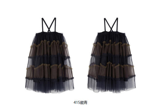 jnby  23年春款   柔软层次感细纱吊带连衣裙  1N3G12800 商品图10