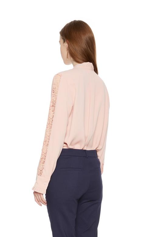 NOIR 粉色镂空系带上衣 4418 商品图1