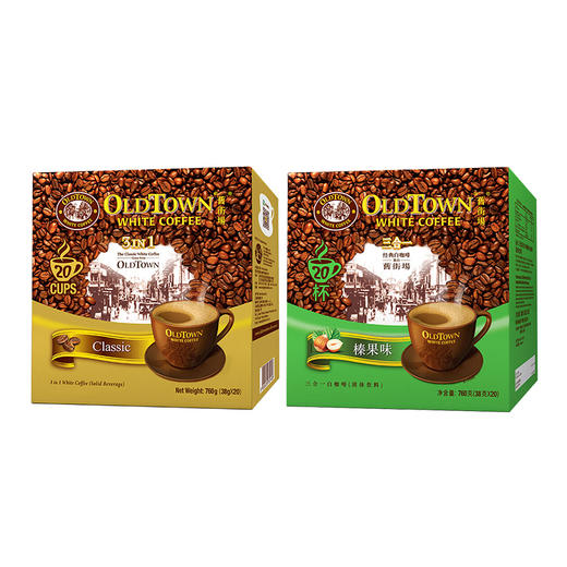 马来西亚旧街场咖啡原味/榛果味20条装760g 口感正宗纯粹浓郁 025536/025537 商品图0