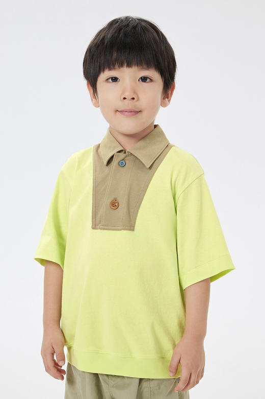 jnby  23年春款  针织棉拼接POIO衫   1N3112940 商品图0