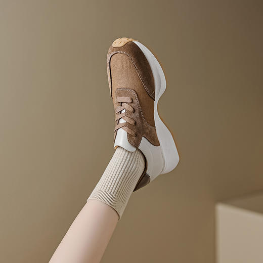 运动休闲，里外全皮拼色细带厚底阿甘鞋MLD-AC1137 商品图12