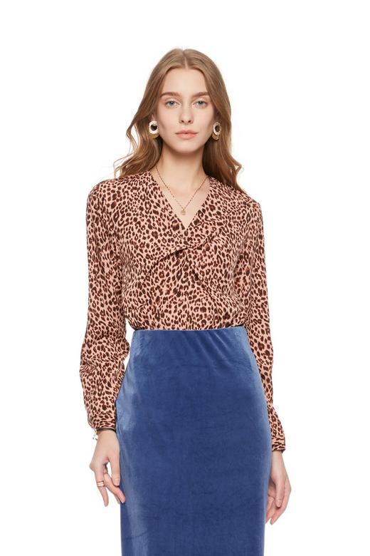 AVA 豹纹印花上衣 4435 商品图0