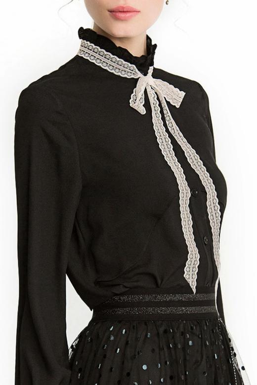 SINGLY 蝴蝶结装饰高领上衣 1192 商品图2