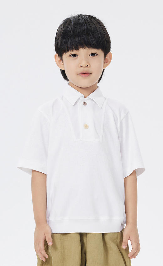 jnby  23年春款  针织棉拼接POIO衫   1N3112940 商品图6