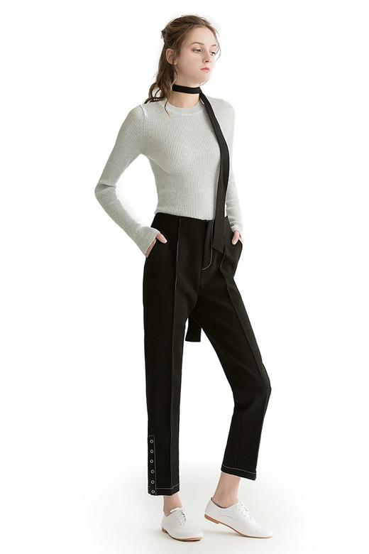 JUCY JUDY 浅灰色亮丝修身上衣 1242 商品图4