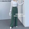西装料韩版设计感时尚拖地裤   FLW-BB723022【23022】 商品缩略图0
