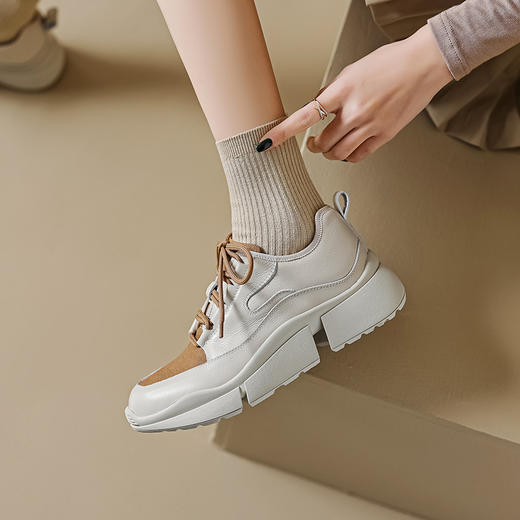 真皮百搭小白鞋，里外全皮运动休闲鞋MLD-AC1135 商品图1