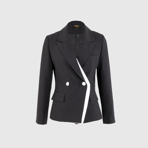 双门襟撞色设计西服 商品图0