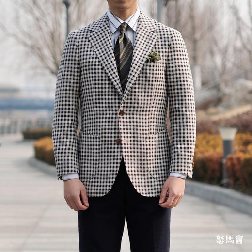 「爱好者直选20款」Marling & Evans 羊毛蚕丝/羊毛亚麻/毛丝麻/强捻羊毛/羔羊毛全麻衬单西 商品图0