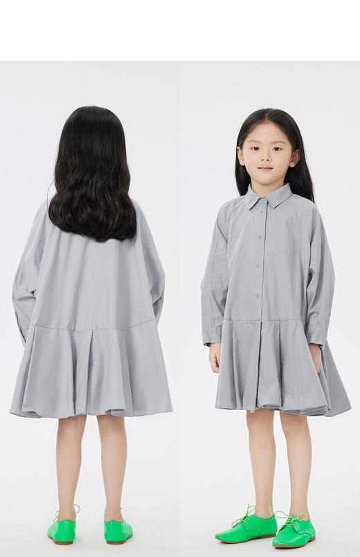 jnby  23年春款   全棉微皱牛津布材质长袖连衣裙  1N3G11300 商品图7