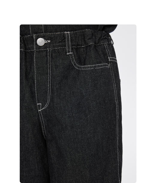 jnby  23年春款  全棉活性印染牛仔中裤   1N3E13430 商品图5