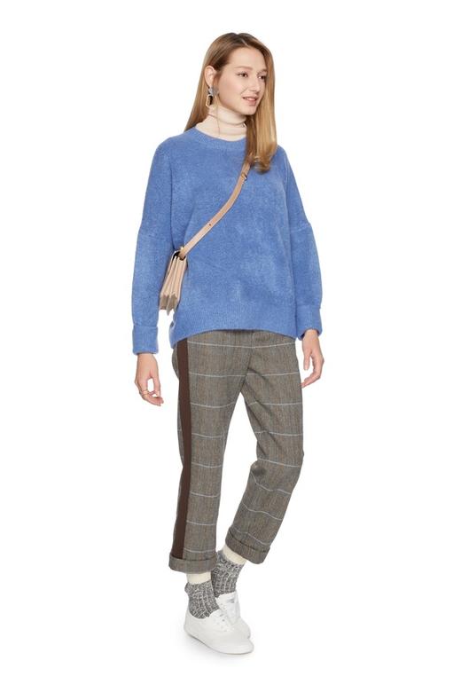 J.A 简约蓝色套头毛衣 5756 商品图3