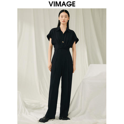 VIMAGE纬漫纪夏季新品高腰修身显瘦连体裤V1907510 商品图5