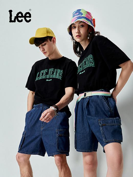 LEE 新品舒适印花圆领男女同款短袖T恤LUT0051013RX 商品图1
