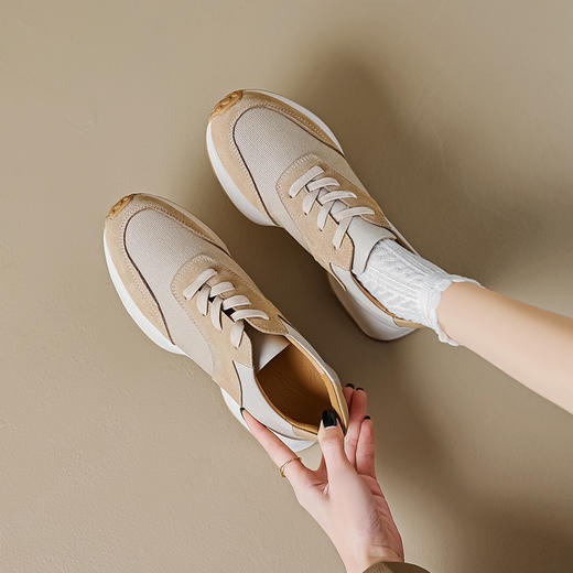 运动休闲，里外全皮拼色细带厚底阿甘鞋MLD-AC1137 商品图5