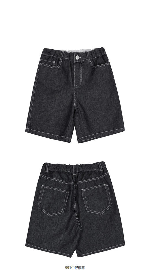 jnby  23年春款  全棉活性印染牛仔中裤   1N3E13430 商品图8