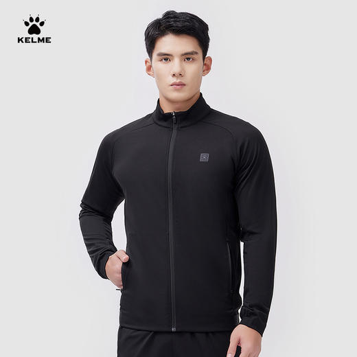 KELME卡尔美针织立领外套男春季新开衫高弹健身透气运动上衣 商品图4