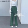 西装料韩版设计感时尚拖地裤   FLW-BB723022【23022】 商品缩略图1