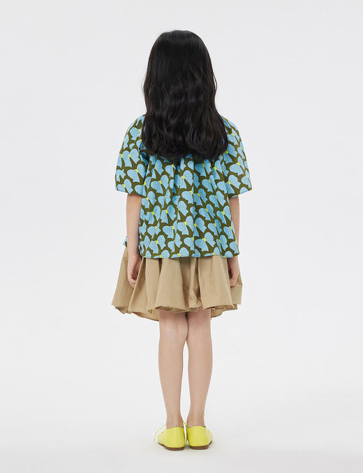 jnby  23年春款    全棉府绸蝴蝶结中袖TOP   1N3212470 商品图5