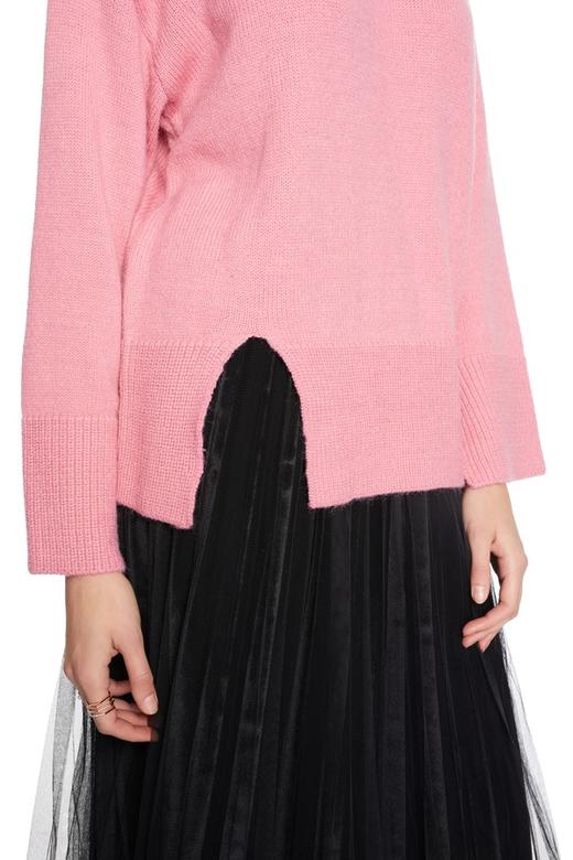 AVA 粉色开衩毛衣 5789 商品图2