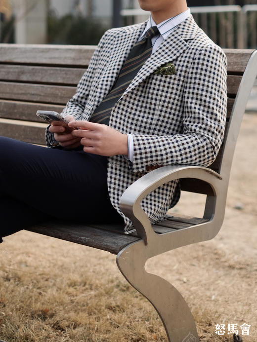 「爱好者直选20款」Marling & Evans 羊毛蚕丝/羊毛亚麻/毛丝麻/强捻羊毛/羔羊毛全麻衬单西 商品图2